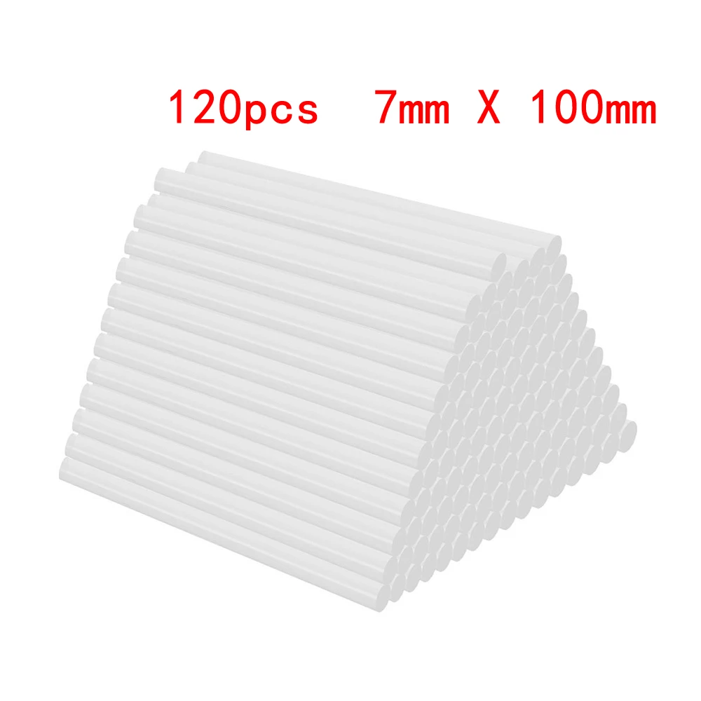 120PCS 7mmX100mm 20 шт./1 20 шт./партия клей-карандаш для горячего расплава стержень 7 мм x 200 мм 11 мм x 100 мм для клеевого пистолета клейкие палочки для рукоделия ручной инструмент для ремонта - Цвет: 120PCS 7mmX100mm