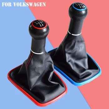

5/6 Speed Diameter 12mm Car Gear Shift Knob Lever Shifter MT Gaiter Boot For Volkswagen VW 1999-2004 MK4 IV GTI R32 Bora Jetta