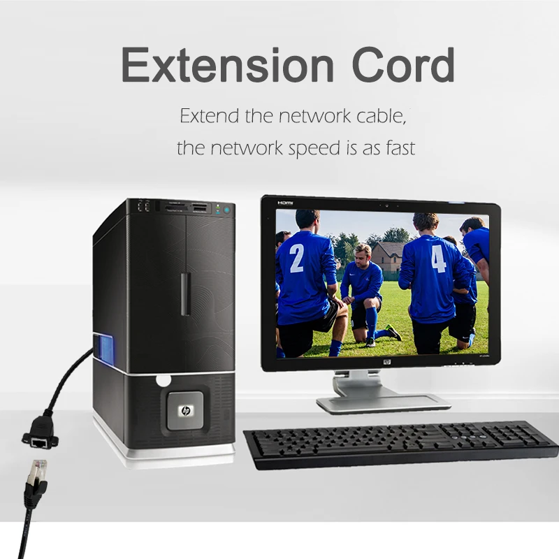 8Pin RJ45 кабели Ethernet Интернет удлинитель кабеля штекер гнездо для ноутбука ПК