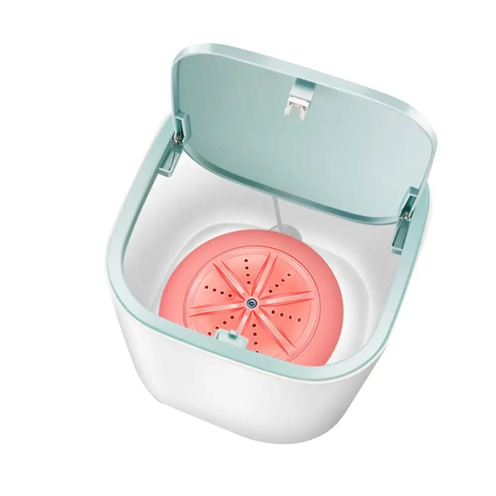 

3.8l Portable Mini Washing Machine Ultrasonic Impact Small Capacity Washing Machine Underwear Baby Clothes Washing Machine