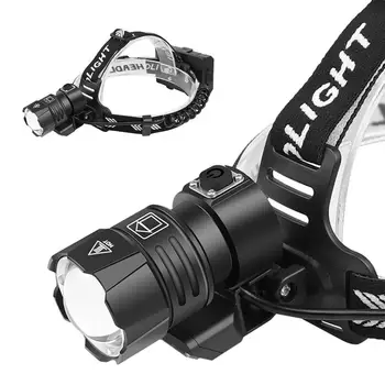 LED Camping Headlamp - USB Rechargeable Outdoors, Hunting, Hiking, Fishing, Headlight Torch XHP90 Head Flashlight Torch Lamps 1