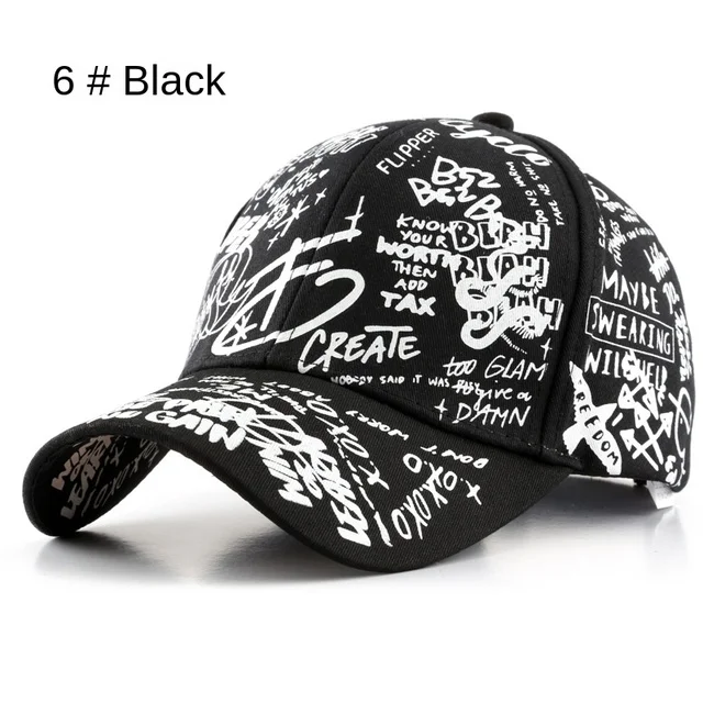 38 Styles Hot Graffiti Baseball Cap Women’s Hat Summer Sun Hat Cotton Men’s Baseball Cap Sports Cap Golf Cap Gorras Hombre 38