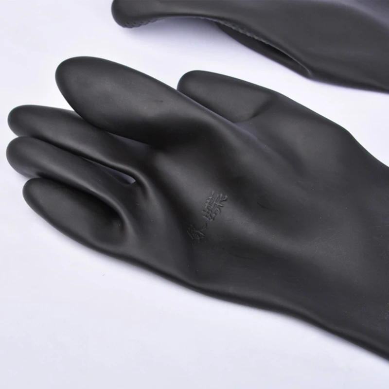 Thick Extra-large Anti-Chemical Anti-Fouling Corrosion Labor Safety Gloves Acid for Industrial Laboratory Rubber Gloves