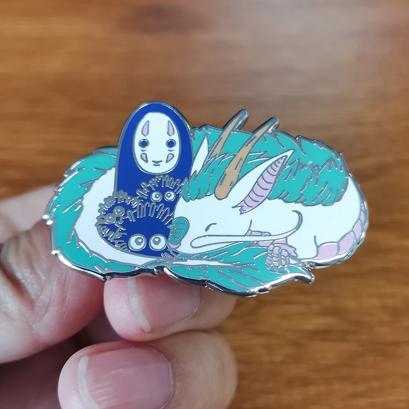 Spirited Awa No face soot sprite Haku Брошь дракон как только вы встретили кого-то никогда не