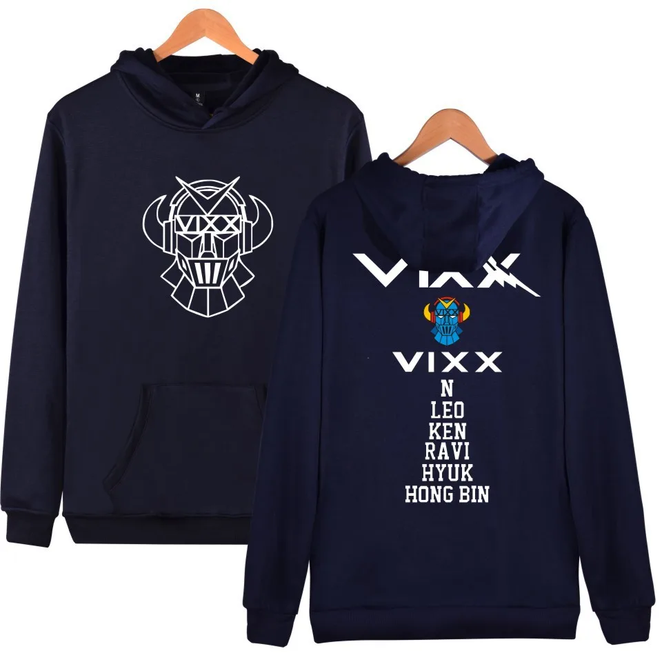 Стиль VIXX Li Hong Ravi Bin концертный сопутствующий товар Стиль Знаменитостей веер клубный свитер с капюшоном