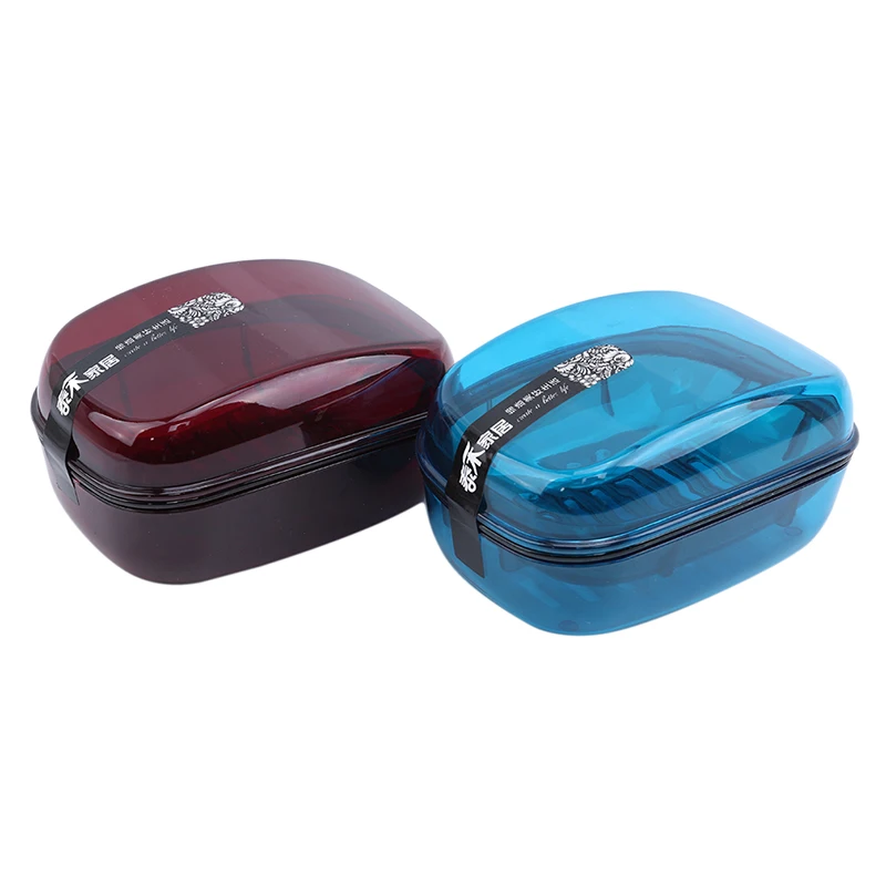 Portable Travel Soap Box Home Kitchen Bathroom Drain Soap Box WSimple Double Heightening Soap Boxes With Lid Household Supplies