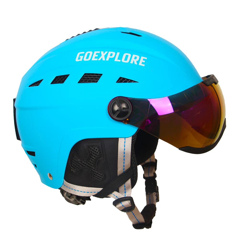 Сверхлегкий лыжный шлем Goexplore ABS + EPS CE EN1077 для мужчин и женщин спорта на открытом