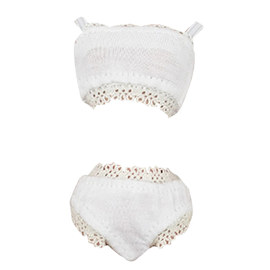 1/6 White Lace Underwear Top Brief Lingerie Set for 12'' Blythe Doll Clothes 1/6 White Lace Underwear Top Brief Lingerie Set for 12'' Blythe Doll Clothes