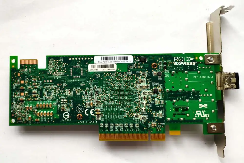 단일 포트 섬유 카드, Emulex LPE16000 HBA 섬유 카드, 16G / SAN 네트워크 스토리지