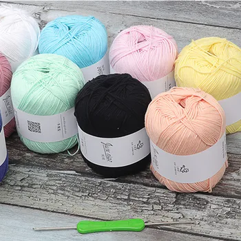 

Cotton Thread Baby Wool Hand Knitting In Thick Wool Diy Scarf Line DIY Handcraft Fine Line Crochet Thread Soft Baby Milk Yarn