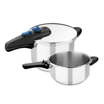 

Monix Veloce - Set Duo of fast pressure pots of 4 and 6 litres, pressure cooker,