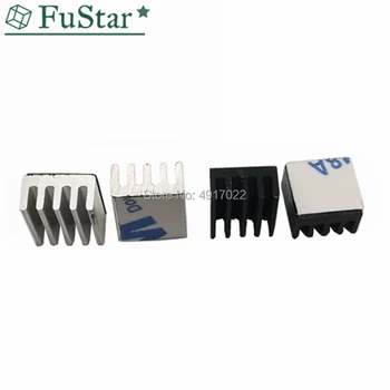 

8.8*8.8*5mm Computer Cooler Radiator Aluminum Heatsink Heat sink for Electronic Chip Heat dissipation Cooling Pads With 3M Glue