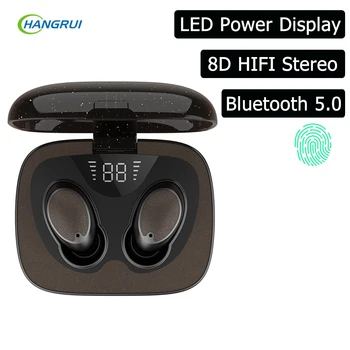 

8D Stereo Earphone Touth Control Earphones TWS Wireless bluetooth Headset Gaming Sport Waterproof Headphone With Mic LED Charge