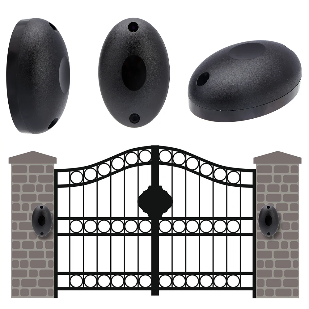 

New 74*48*30mm Single Beam Infrared Radiation Sensor Plastic External Positioning Alarm Hacking System for Gates Doors