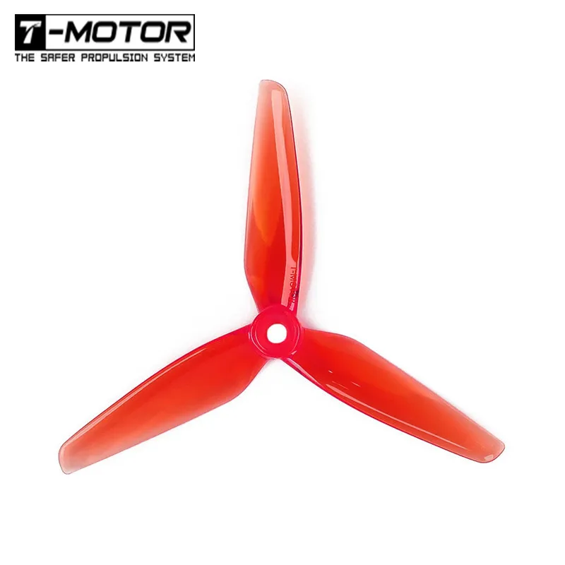

5 Pairs T-Motor T5150 Transparent Gray/Red POPO 5 Inch 3 Blade Propeller for RC Drone FPV Racing Multi Rotors Parts