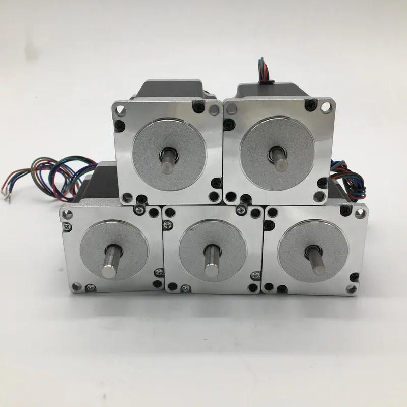 5 шт. шаговый двигатель Nema23 57*76 мм 3A 1.8Nm 260Oz-in 8 вал 2ph 4 провода высокий крутящий