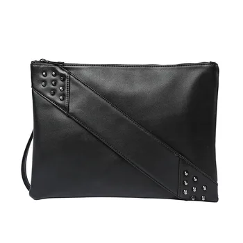 

For lulu black rivet clutch bag hand bags