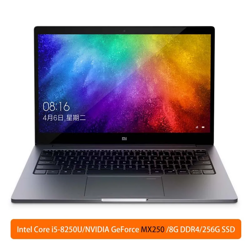 I5 8G 256G MX250 G Xiaomi ноутбук Air 13,3 дюймов четырехъядерный i5 i7 8G MX250 ультра тонкий ноутбук 512G 256G SSD FHD PC для игр и работы в офисе - Цвет: I5 8G 256G MX250 G