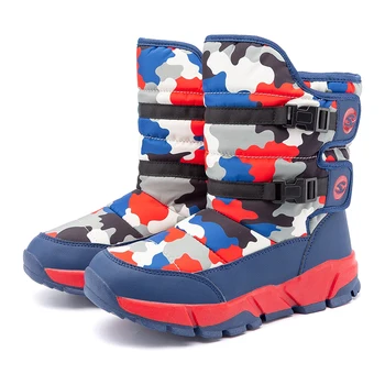 

Children Boots School Boys Girls Shoes Kids Snow Boots Winter Plush Warm Boots Cotton Shoes Ankle Boots Outdoor Non-slip Shoes