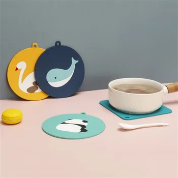 

Cartoon Silicone Insulation Pad High Temperature Pad Anti-scalding Pot Mat Creative Home Bowl Ustensiles De Cuisine Accessoire