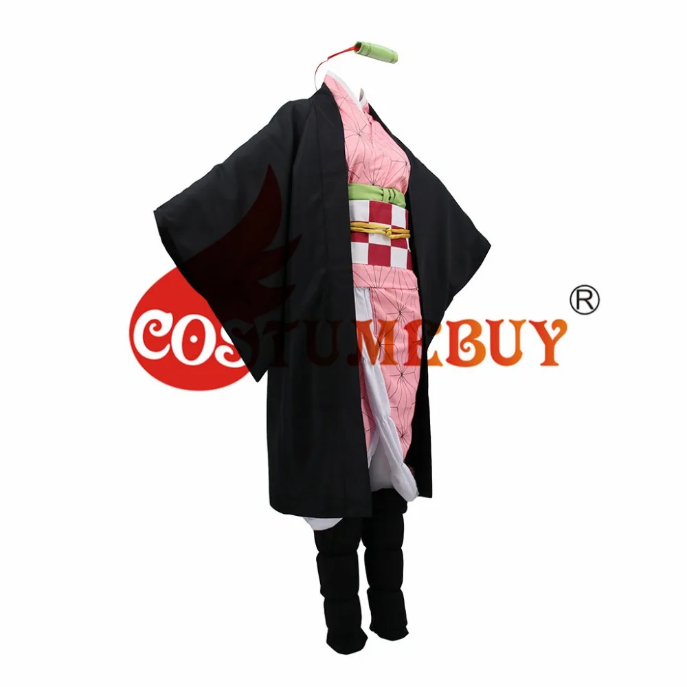 CostumeBuy Demon Slayer: Kimetsu no Yaiba cosplay Kamado Nezuko костюм для женщин кимоно галоуин Вечерние наряды на заказ
