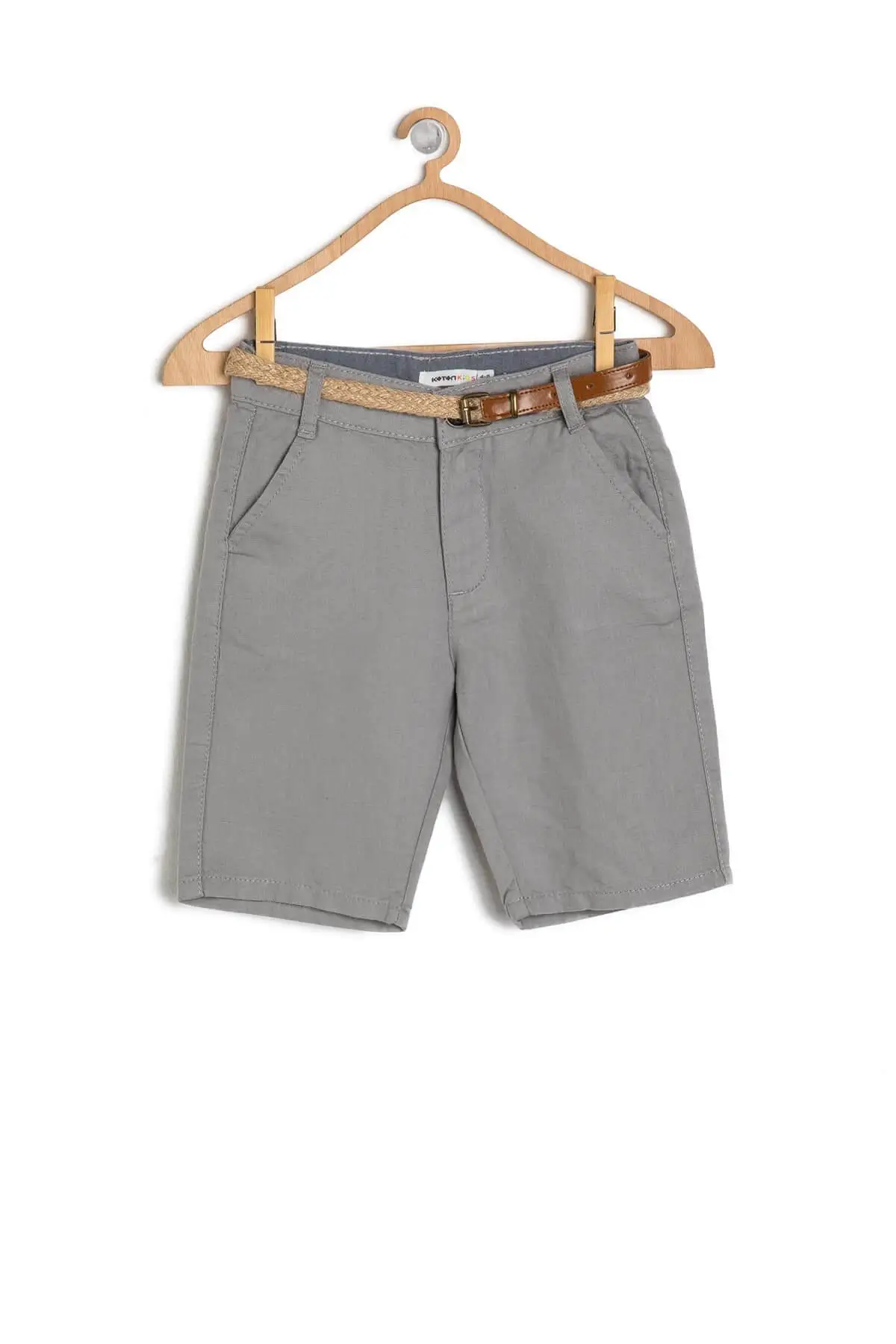 Koton kids серый мужской Детский поводок на руку детальные шорты