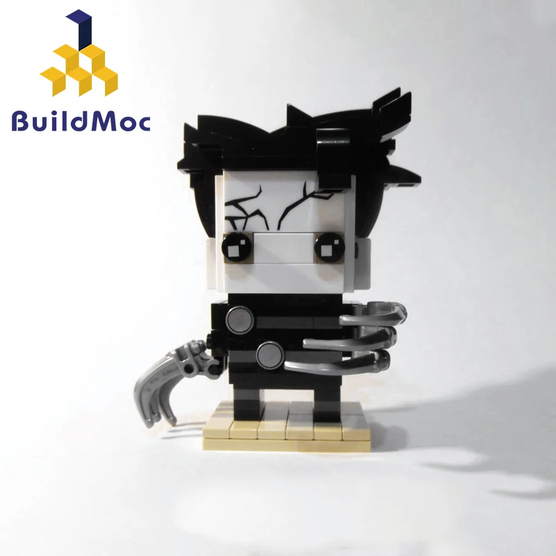 

Buildmoc Edward Scissorhands Film Movie Cartoon heroes Action Figure Building Blocks Bricks Kids Gift Toys model