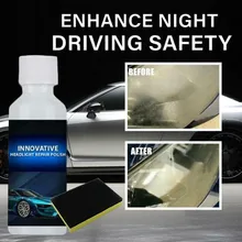 

Liquid Headlight Repair Fluid Kit Repair Restorer 20ml Automotive Cover headlight lens Repair liquid polishing cleaner