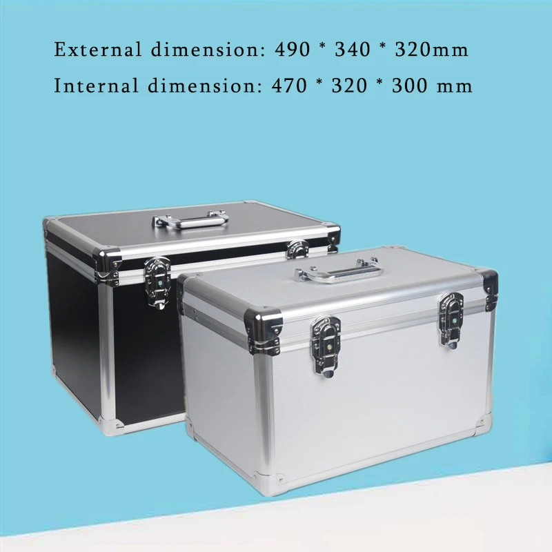 Aluminum Alloy Toolbox Storage Box Household Multi-functional Suitcase Document Storage Box Vehicle Sorting Box