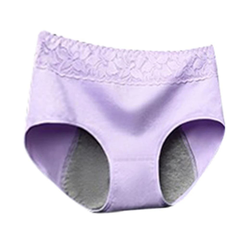 Women's Period Panties Purple Cotton Physiological Underpants Underwear Panties Waterproof Intimates Briefs
