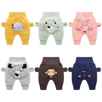 Baby cute pants boys girl cartoon high waist protection belly children toddler spring autumn newborn infant trousers cheap stuff 1