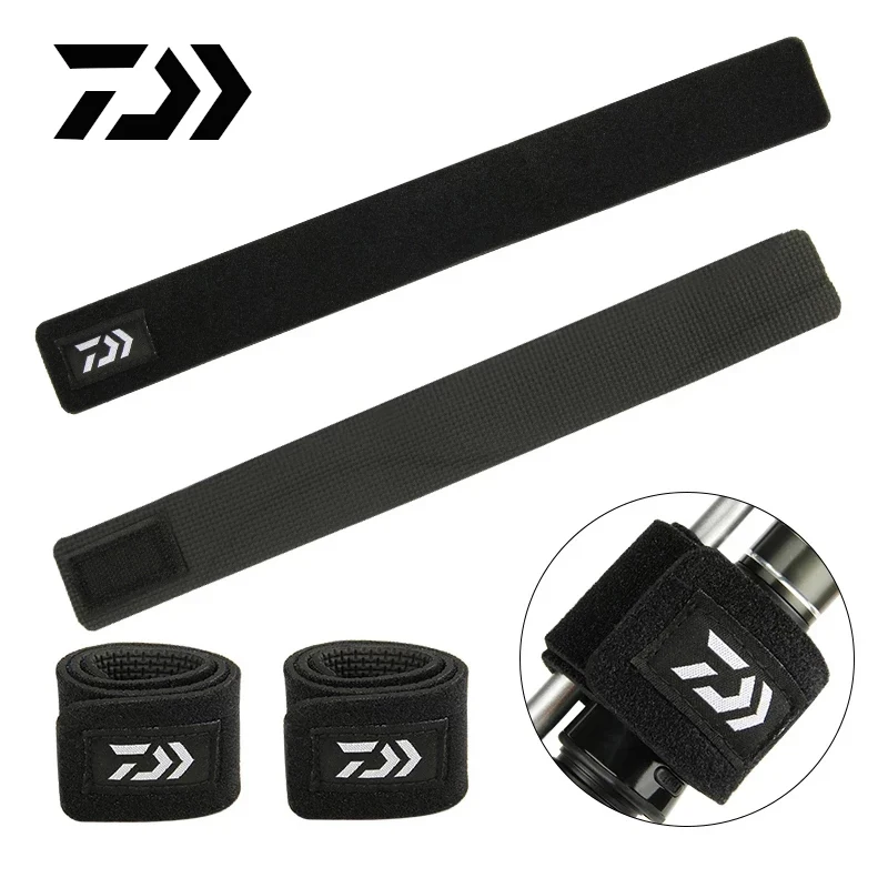 Fishing Rod Belt Elastic Bandage Tie Strap Accessories Magic Drawstring Fishing Rod Pole Sling For Fishing DAIWA