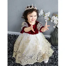 Весеннее Новое поступление, испанское трехмерное позолоченное жаккардовое платье с v-образным вырезом на спине, с роговыми рукавами, в стиле Корта, стильное платье рождественское платье для девочек