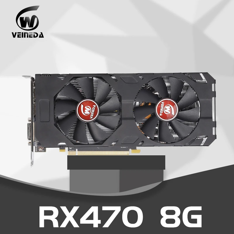 Видеокарта Radeon RX 470 8 Гб бит GDDR5 rx 3 0 PCI Express 580x16 AM игровые графические карты для