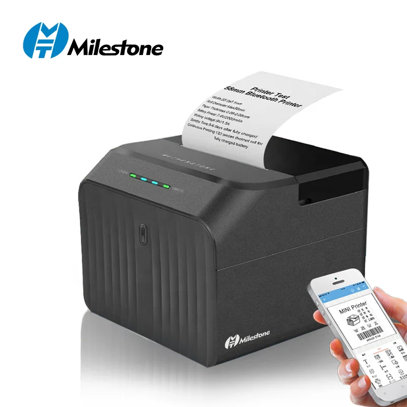 Термопринтер Milestone Destop с Bluetooth 58 мм POS-терминал квитанция билет наличные деньги USB