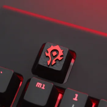 

1 pc mechanical keyboard relief keycap aluminium alloy key cap for DOTA2 Marvel PUBG avengers WOW keystone R4 height