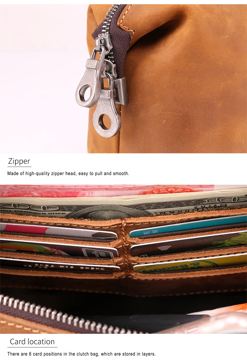 JOGUJOS мужские деловые сумки-клатчи из натуральной кожи, кошелек для телефона, портсигар, длинный мужской кошелек, большая вместительность, Удобные сумки