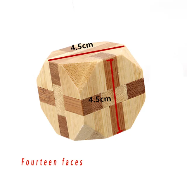 YGZN 9 Pièces 3D Puzzle Casse-tête en Bois - Classique KongMing Luban Lock  Jeu Jigsaw Jouet éducatif Cadeau-Jouets pour des Enfants et des Adolescents