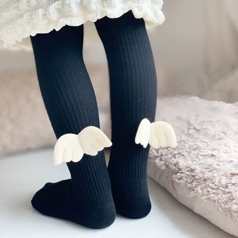 Kids Pantyhose Angel Wings Autumn Spring Soft Cotton Girls Toddler Children
