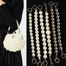 Highlight Steel Wire Bag Chain Imitation Pearl Bag Chain Mobile Phone Hanging Chain Simplicity Stylish All-match Bag Accessories
