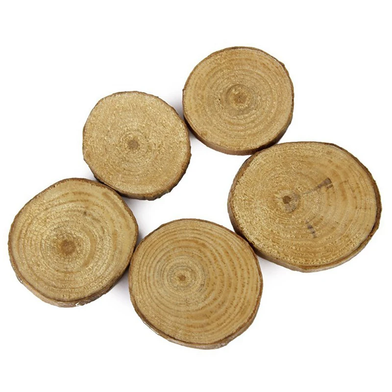 Горячее предложение XD-деревянные срезы, диски 30 шт 3-4 см для поделок, свадебных срезов