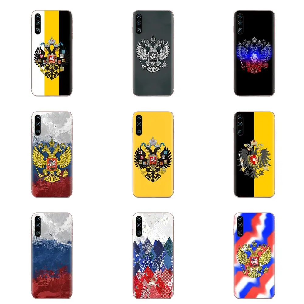 Мягкий чехол для телефона Coque с изображением российского флага Xiaomi CC9 CC9E Mi 3 4 4i 5 5S 6