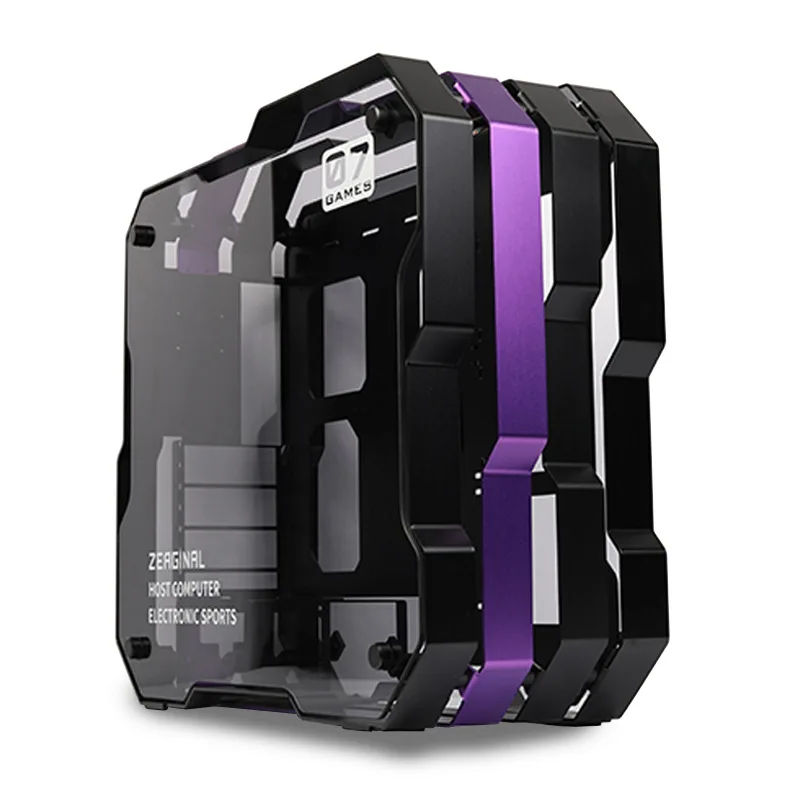 ZEAGINAL Middle Tower Chassis Desktop Computer Case For Water Cooling ATX Gamer MOD Case DIY Glass,PC DIY Gamer Cabinet,ZC-07 6 ZEAGINAL Middle Tower Chassis Desktop Computer Case For Water Cooling ATX Gamer MOD Case DIY Glass,PC DIY Gamer Cabinet,ZC-07 - Image 6