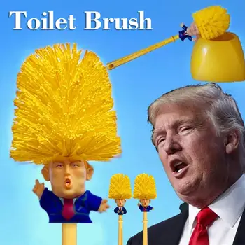 

Donald Trump Toilet Brush Bathroom Cleaning Tools Toilet Brush For Home Hotel Bathroom WC Cleaning Supplies Dropshipping