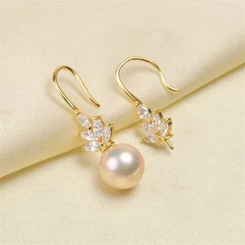 

Plated Silver Earrings Mountings Pearl Ear Wires Earrings Hook Findings Settings for DIY Stud Earrings Jewelry Making Findings