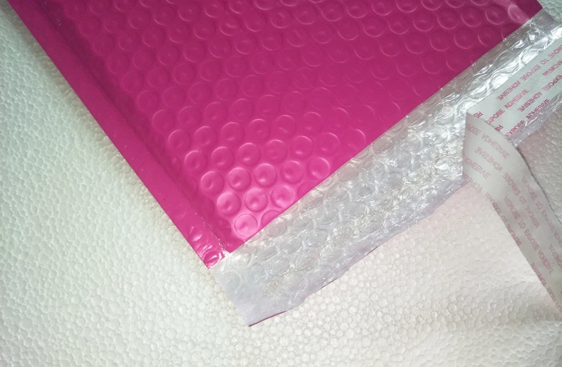 50 шт./упак. наружный размер 180*230 мм поли с воздушно-пузырчатой плёнкой внутри из крафт-бумаги конверты розового цвета/зеленый использовать для подарка посылка