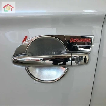 

FOR MITSUBISHI OUTLANDER 2015 2016 2017 2018 2019 CHROME DOOR HANDLE COVER + BOWL CUP CAP TRIM ACCESSORIES