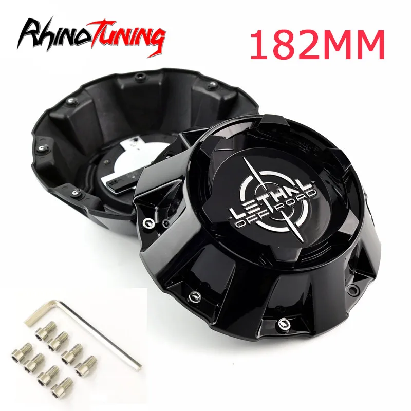 

4pcs 182mm Car Hub Cap For Lethal Off Road Auto Styling Center Caps Cover Rims with Logo LT01-LT07 Car Accessories