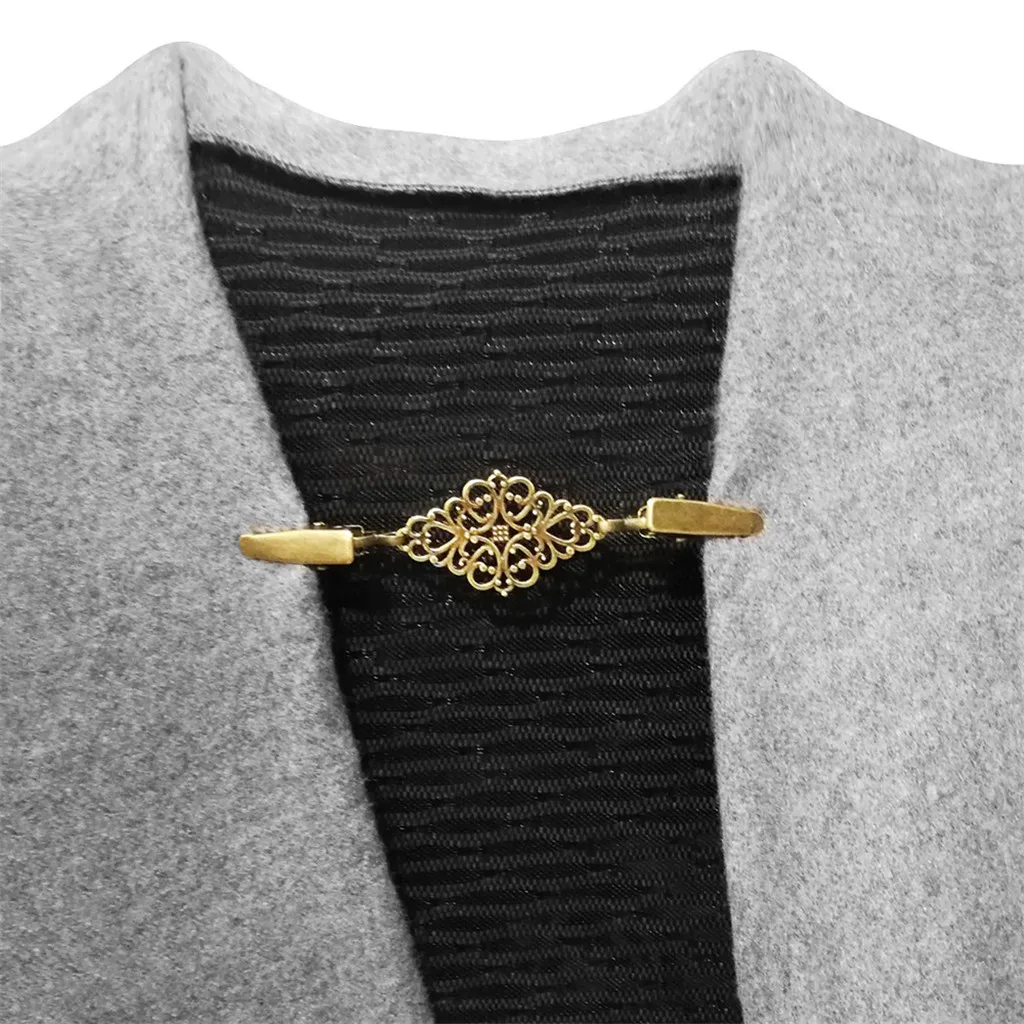 Женский кардиган свитер блузка булавка для шали клипсы броши рубашка воротник