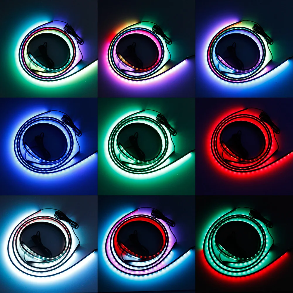 Okeen-車の下半身の形をしたrgb LEDライトストリップ,アプリ